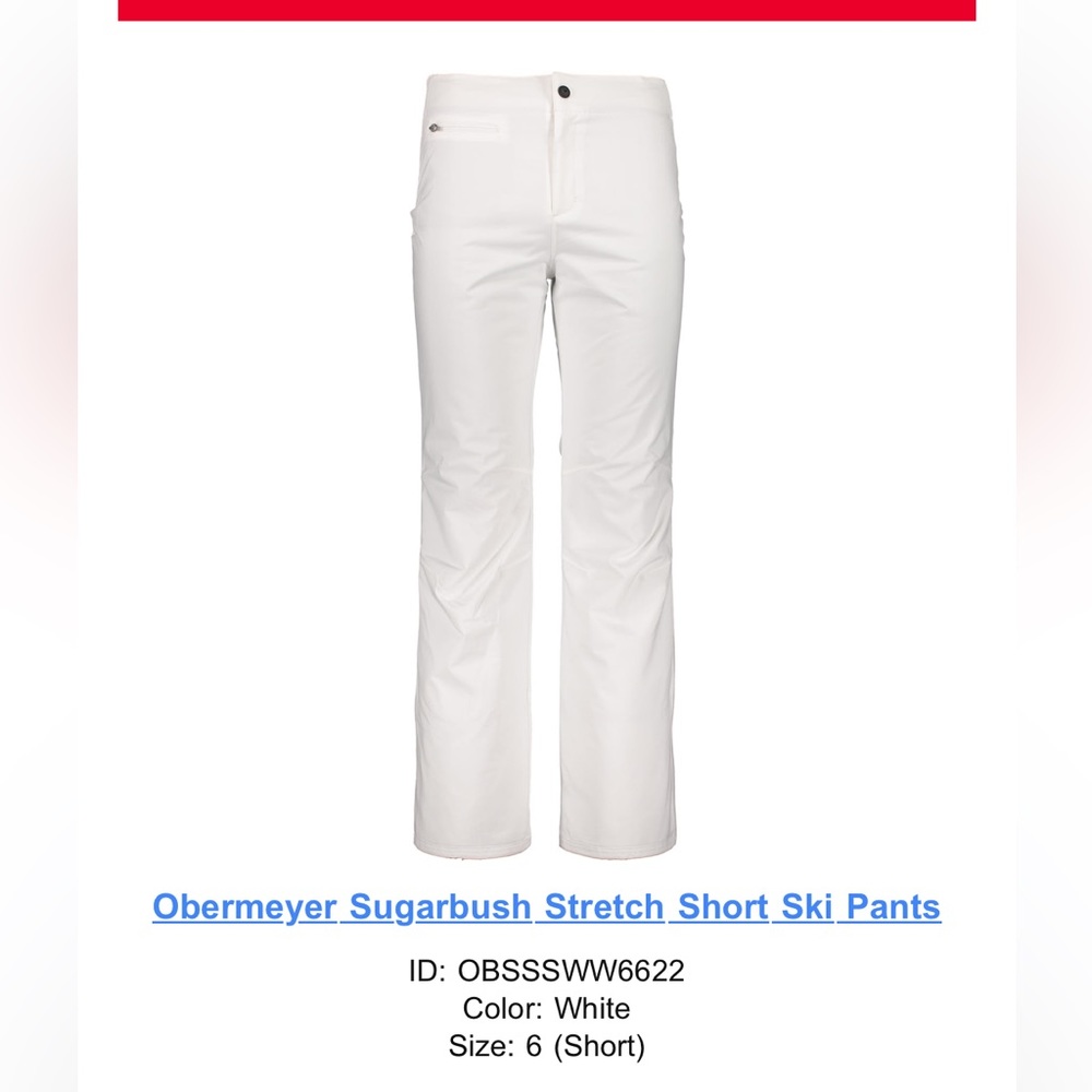 Obermeyer Womens Ski Pants - 6 Short - Never Worn